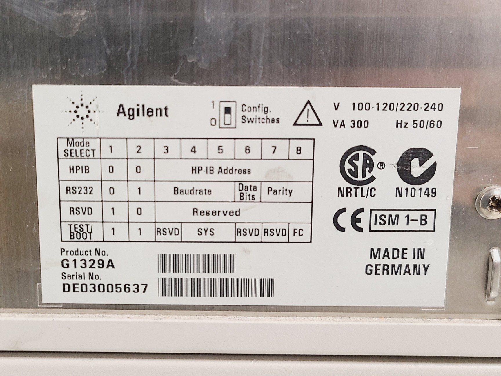 Image of Agilent 1100 Series HPLC w/ G1323B, G1322A, G1312A, G1316A, G1314A & G1329A Lab