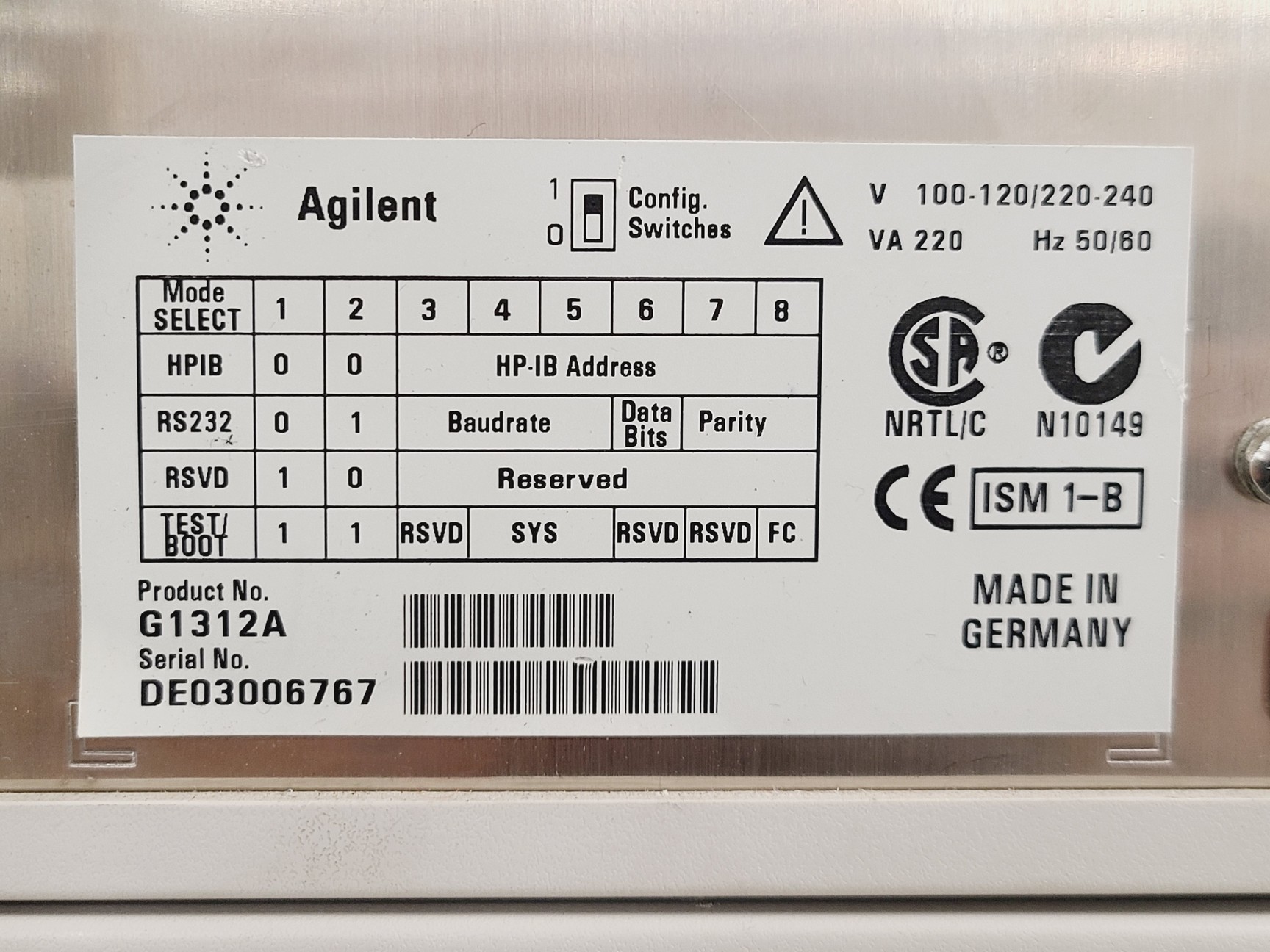 Image of Agilent 1100 Series HPLC w/ G1323B, G1322A, G1312A, G1316A, G1314A & G1329A Lab