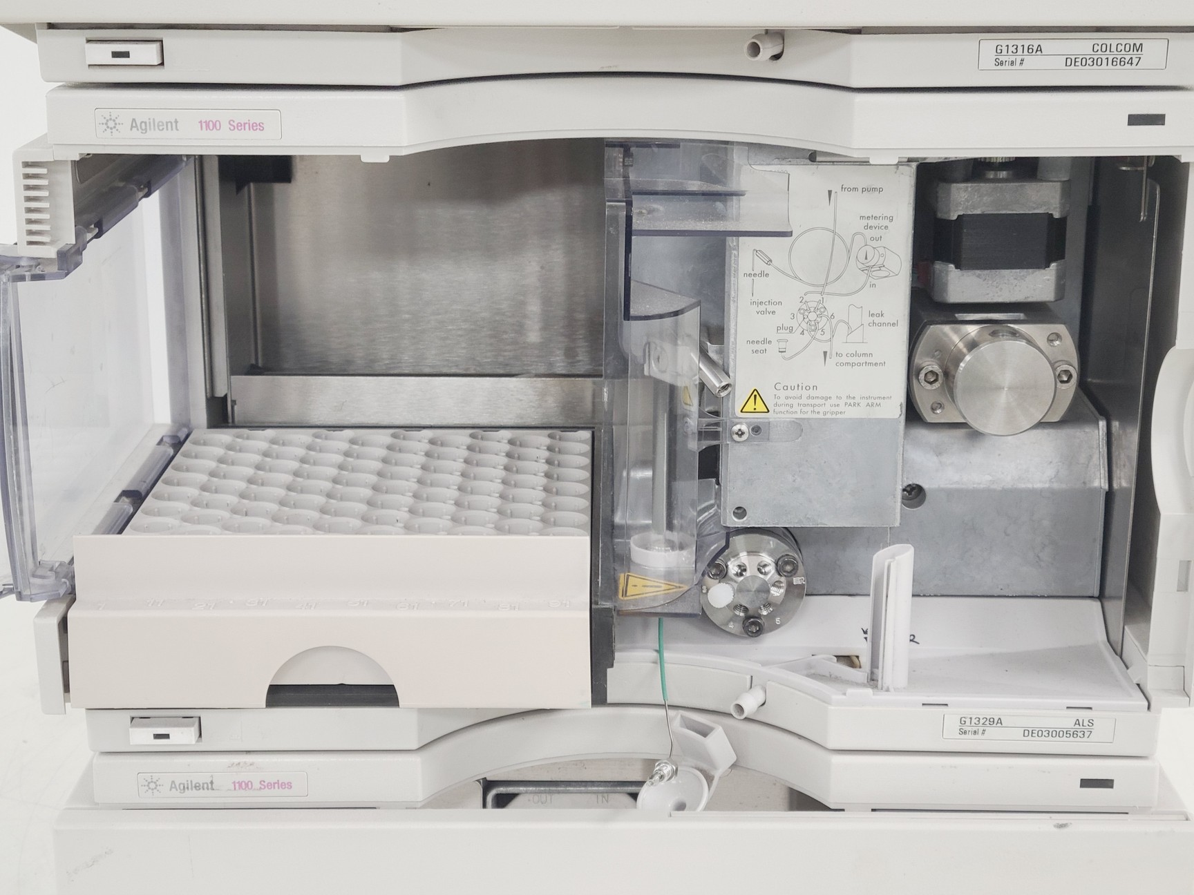 Image of Agilent 1100 Series HPLC w/ G1323B, G1322A, G1312A, G1316A, G1314A & G1329A Lab