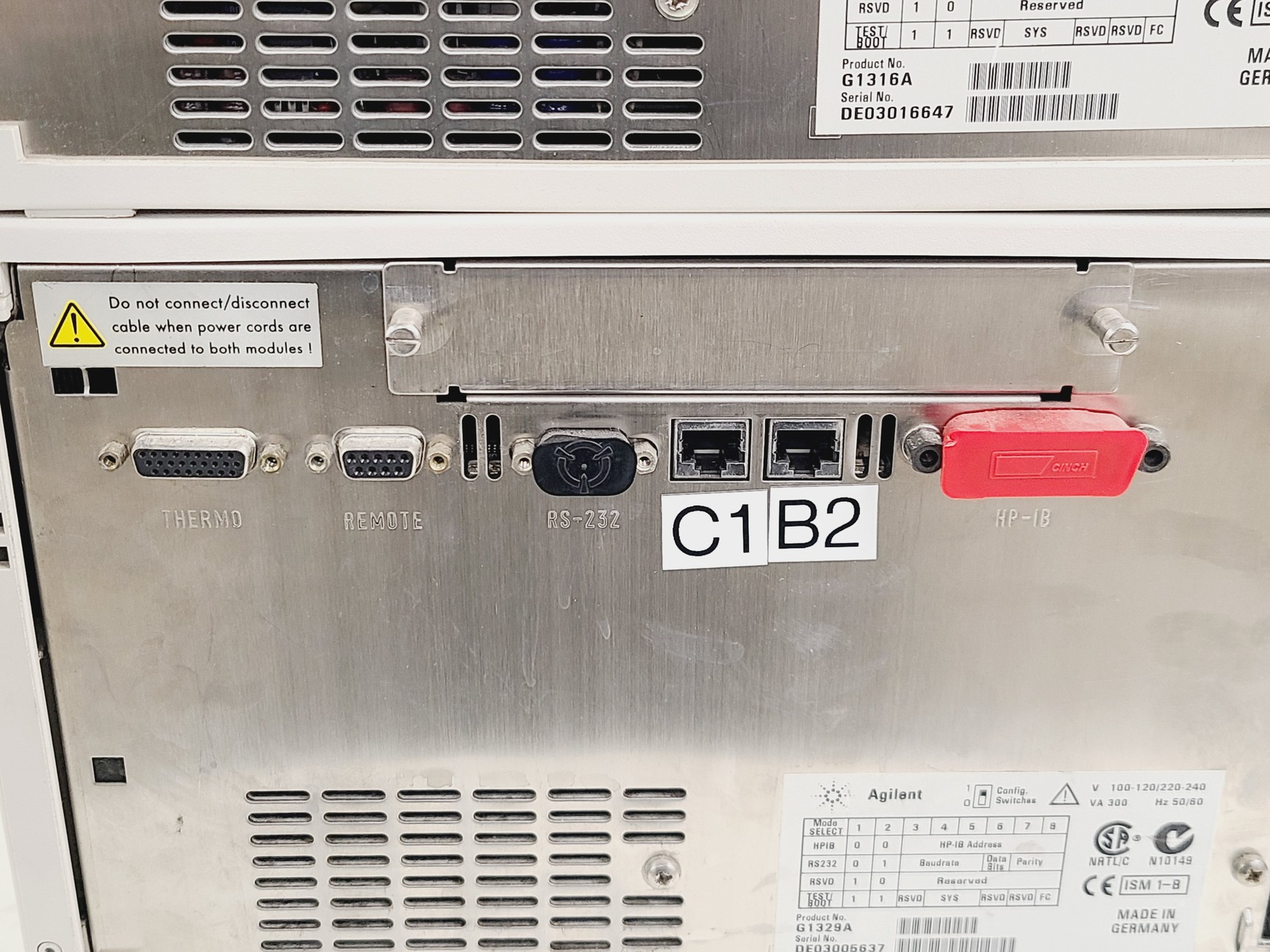 Image of Agilent 1100 Series HPLC w/ G1323B, G1322A, G1312A, G1316A, G1314A & G1329A Lab