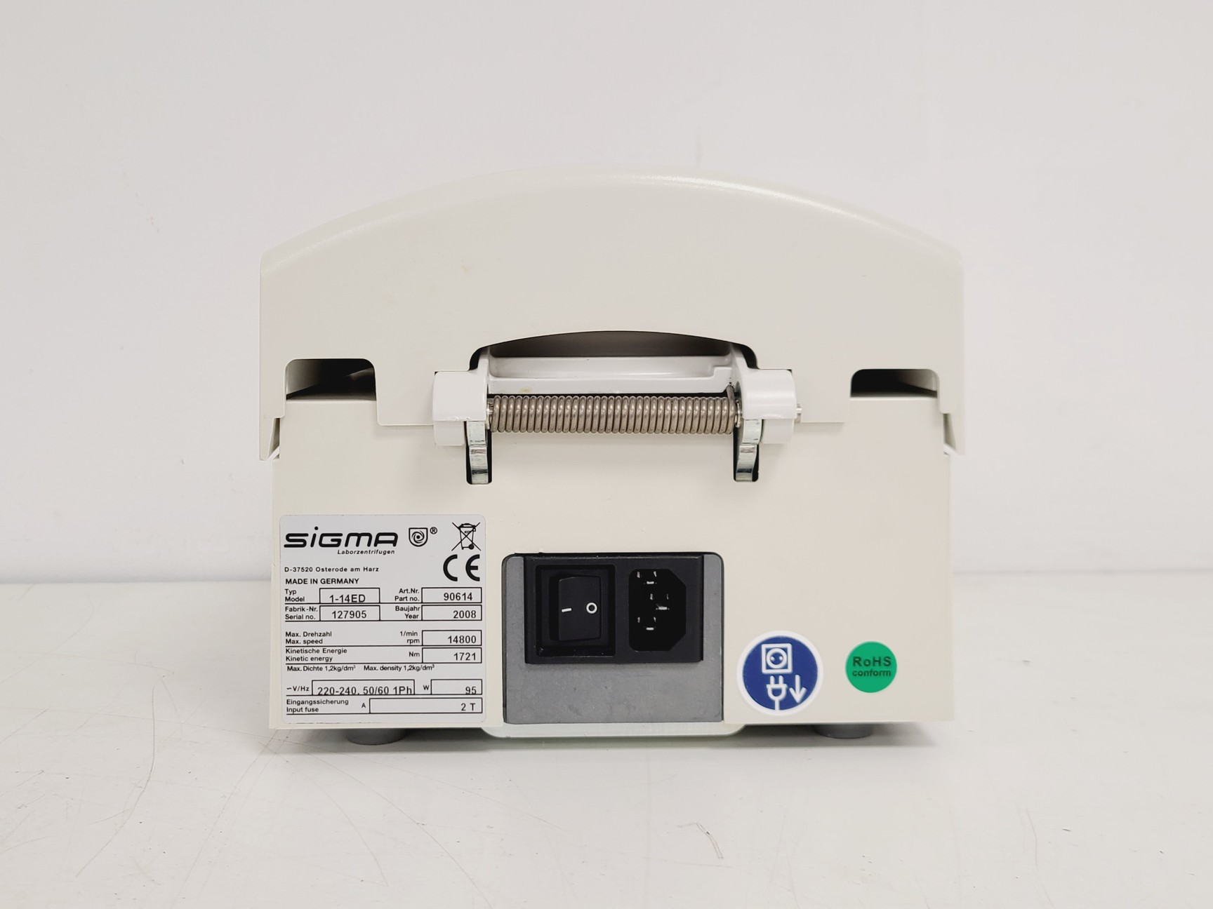 Image of Sigma 1-14 Edition Mini Centrifuge w/ 12084 and 12094 Sigma Rotors 14800RPM