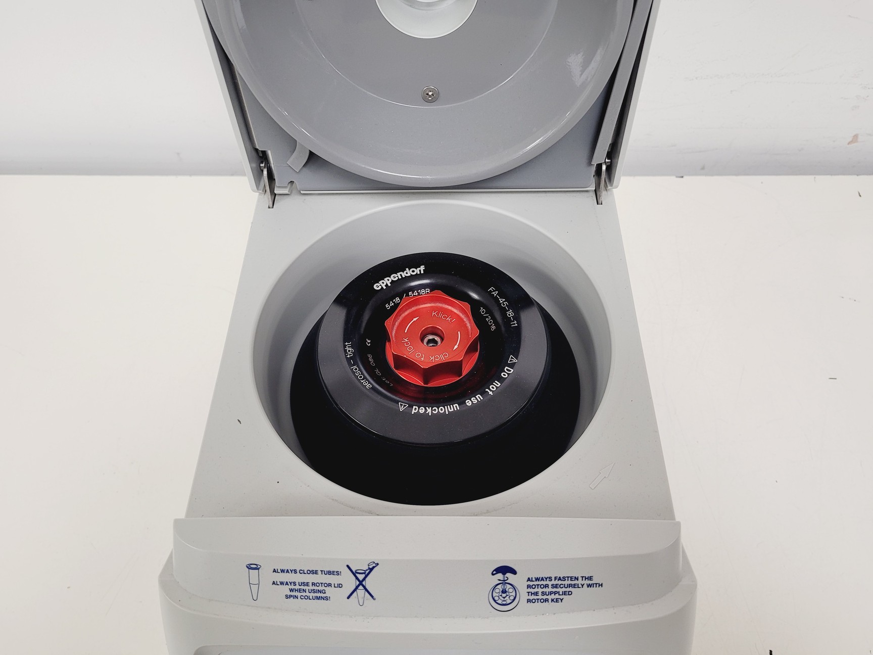 Image of Eppendorf Centrifuge 5418 with Manuals and Accessories