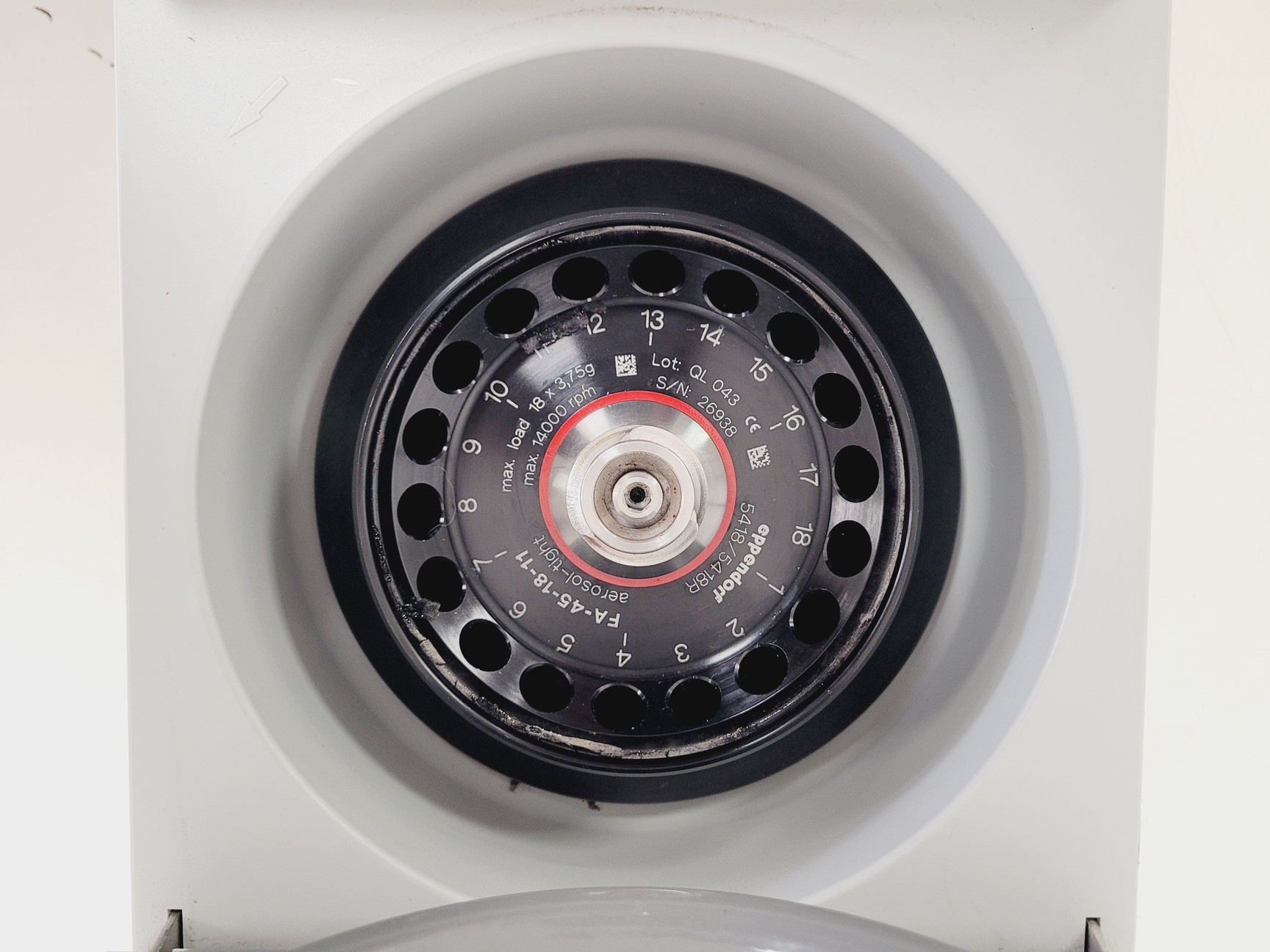 Image of Eppendorf Centrifuge 5418 with FA-45-18-11 Rotor 14000 RPM