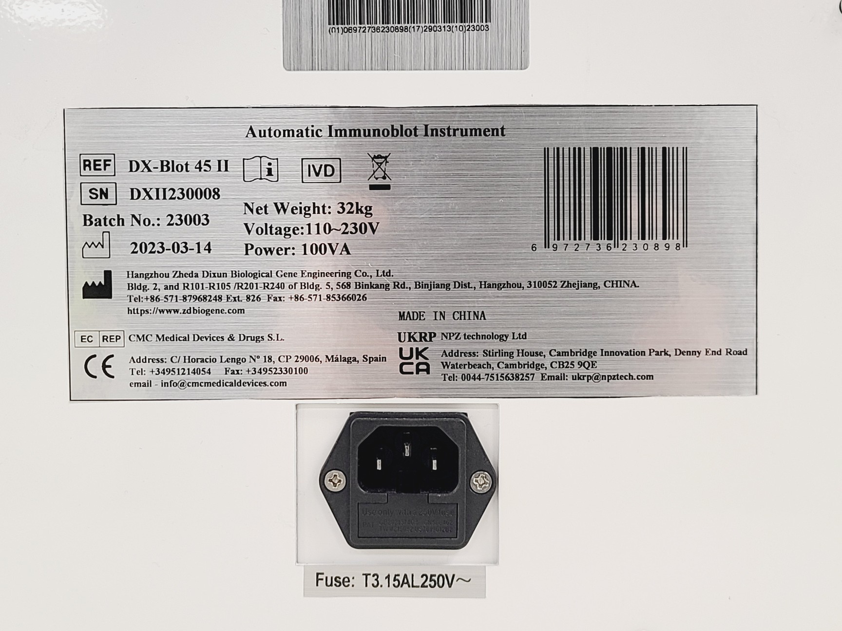 Image of Zheda Dixun DX-Blot 45 II Automated Immunoblotting Instrument Lab