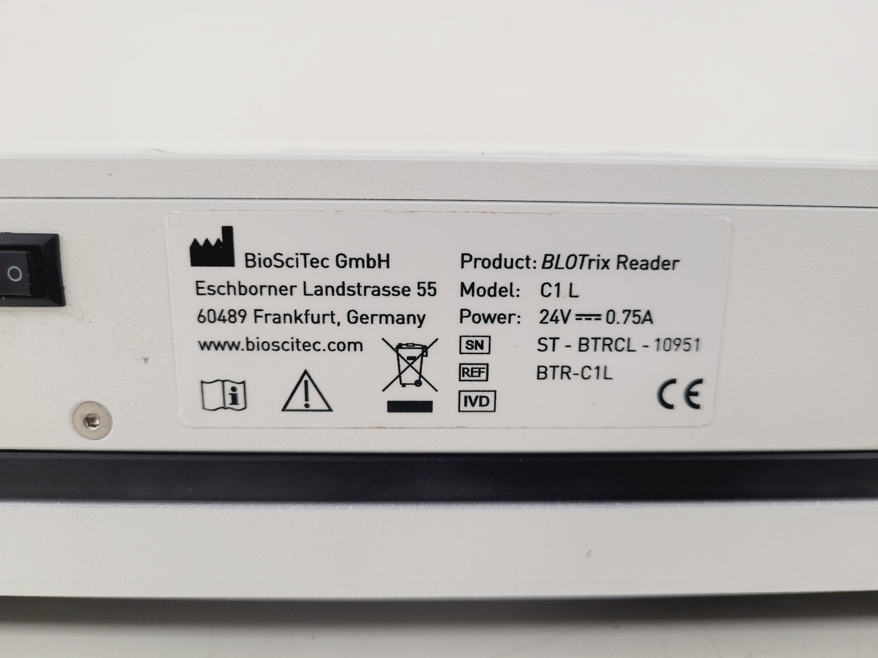 Image of BioSciTec GmbH C1L BLOTrix Reader Lab