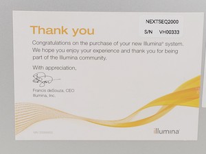 Thumbnail image of Illumina NextSeq2000 Next Generation Sequencer 2020 Lab