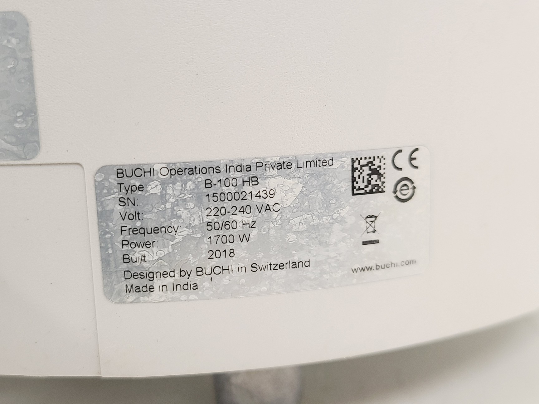 Image of BUCHI R100 Rotovapor, B100 Heating Bath & V-100 Vacuum Pump w/ I-100 Interface