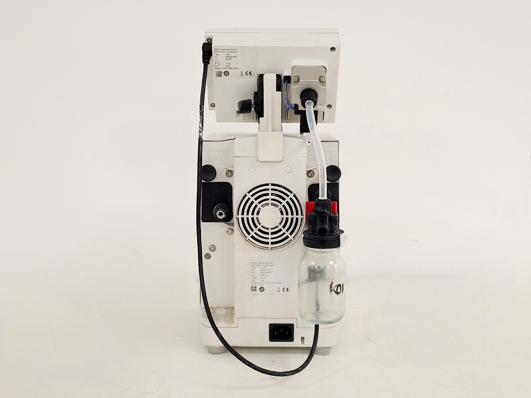Image of BUCHI R100 Rotovapor, B100 Heating Bath & V-100 Vacuum Pump w/ I-100 Interface