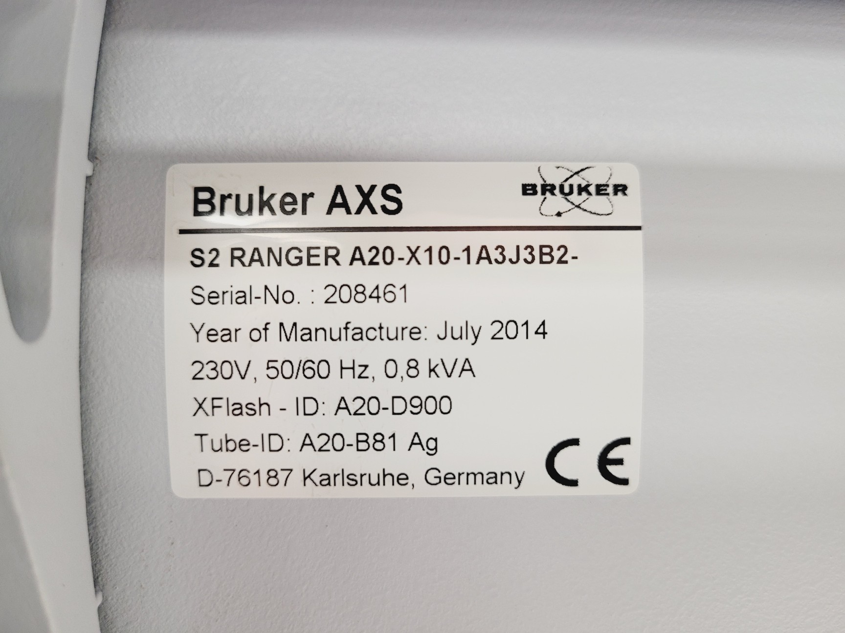 Image of Bruker AXS S2 RANGER X-Ray Fluorescence Spectrometer Lab