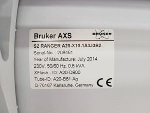Thumbnail image of Bruker AXS S2 RANGER X-Ray Fluorescence Spectrometer Lab
