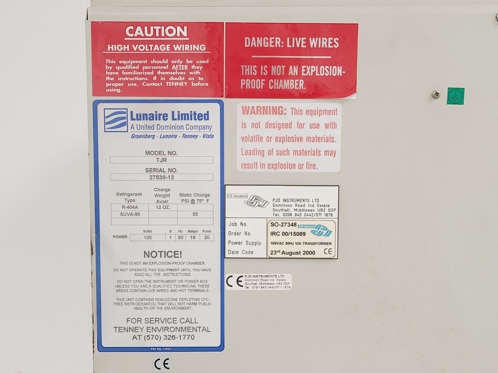 Image of Tenney Junior Model TJR Environmental Test Chamber