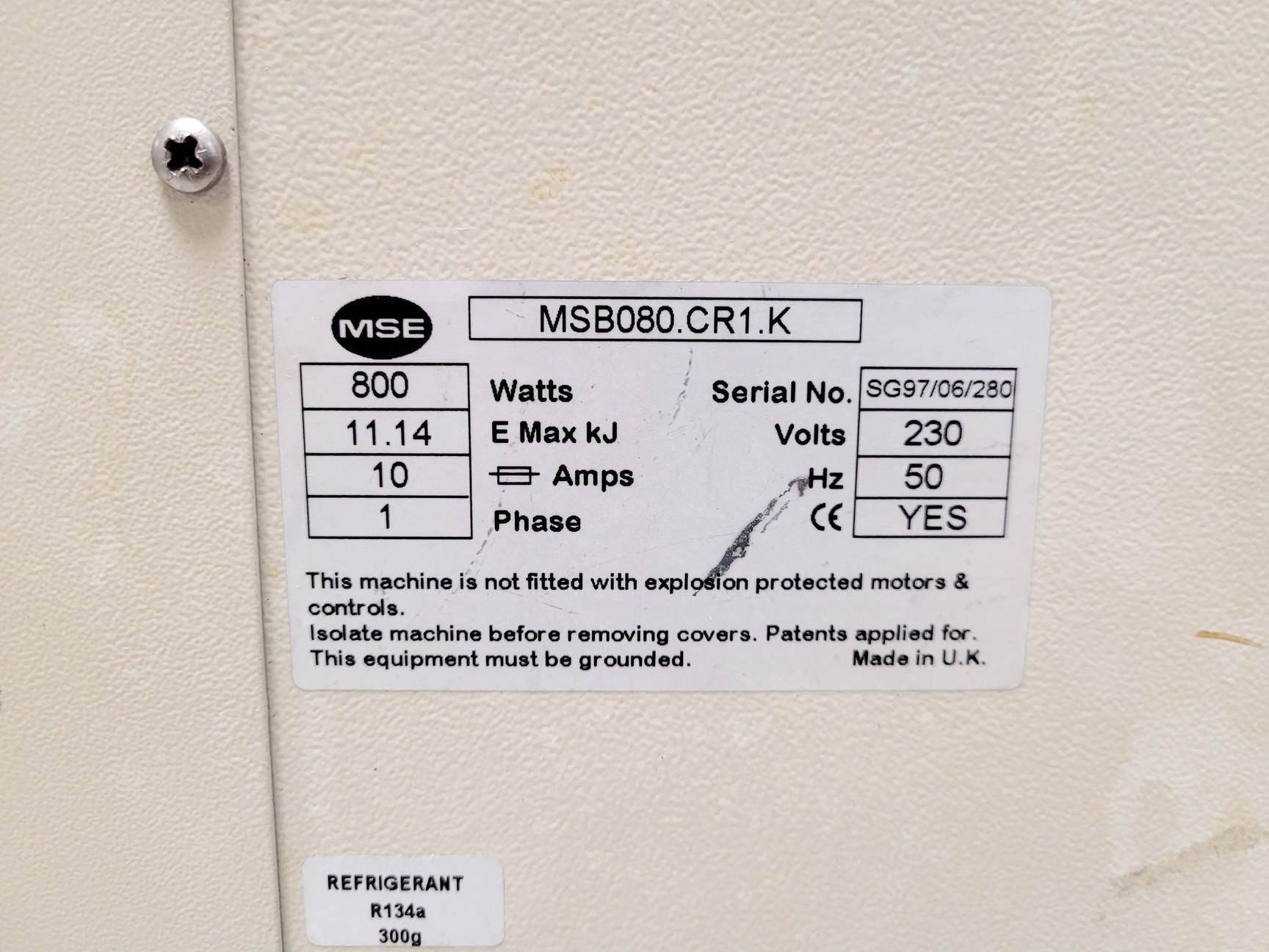 Image of MSE Harrier 18/80 Refrigerated Centrifuge