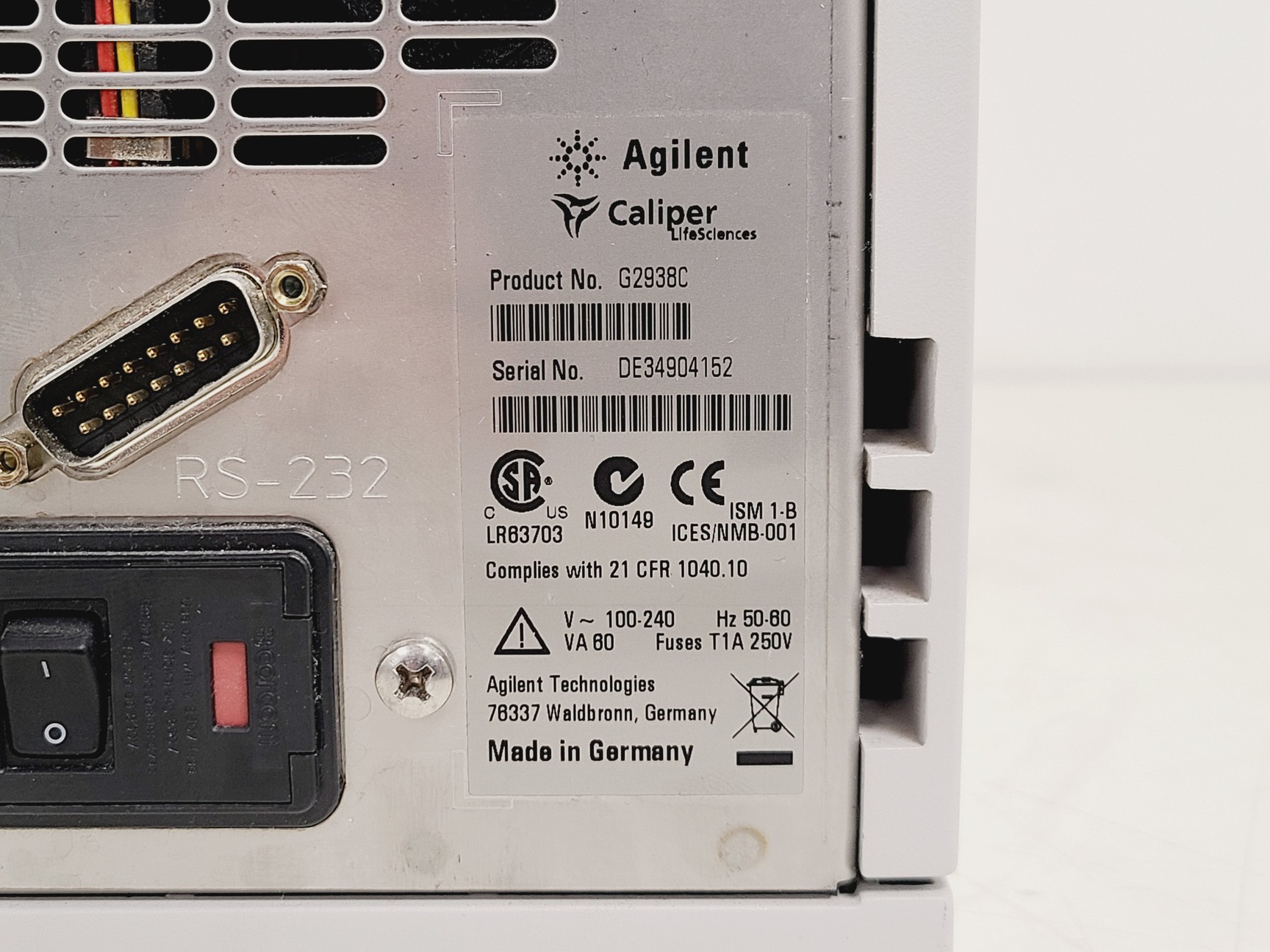 Image of Agilent 2100 Bioanalyzer w/ Software, Test Chips, Tubing & Fittings
