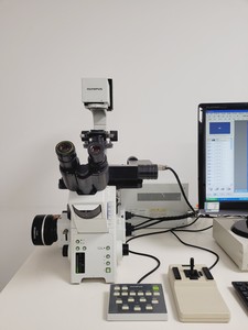 Thumbnail image of Olympus IX81 with Olympus MT20 Cell IR System