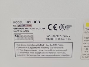 Thumbnail image of Olympus IX81 with Olympus MT20 Cell IR System
