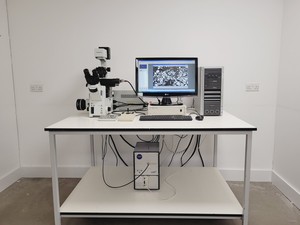 Thumbnail image of Olympus IX81 with Olympus MT20 Cell IR System