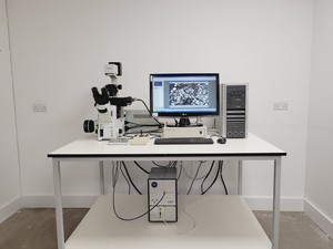 Thumbnail image of Olympus IX81 with Olympus MT20 Cell IR System