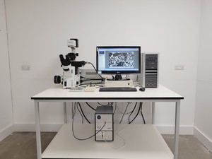 Thumbnail image of Olympus IX81 with Olympus MT20 Cell IR System