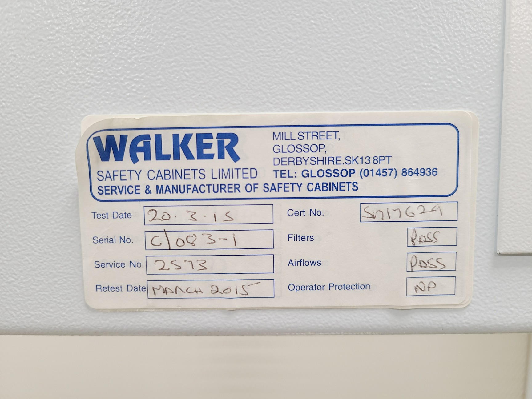 Image of CAS HLF 1200 Horizontal Laminar Flow Cabinet 120x75x130 cm Lab
