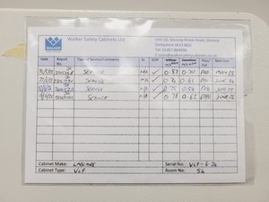 Thumbnail image of Labcaire VLF6 Vertial Laminar Flow Cabinet Lab