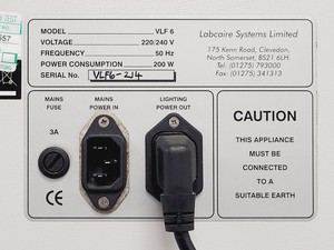 Thumbnail image of Labcaire VLF6 Vertial Laminar Flow Cabinet Lab
