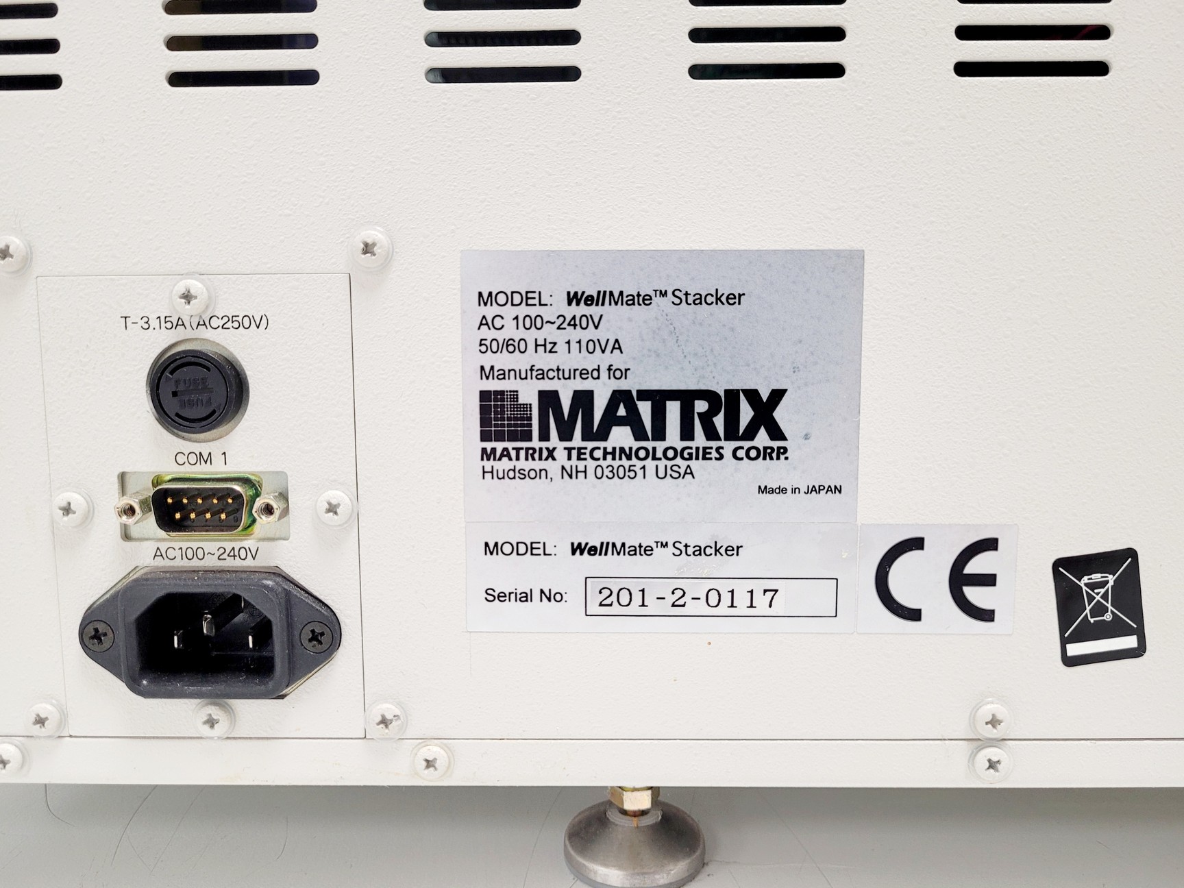 Image of Matrix WellMate Microplate Dispenser with WellMate Stacker