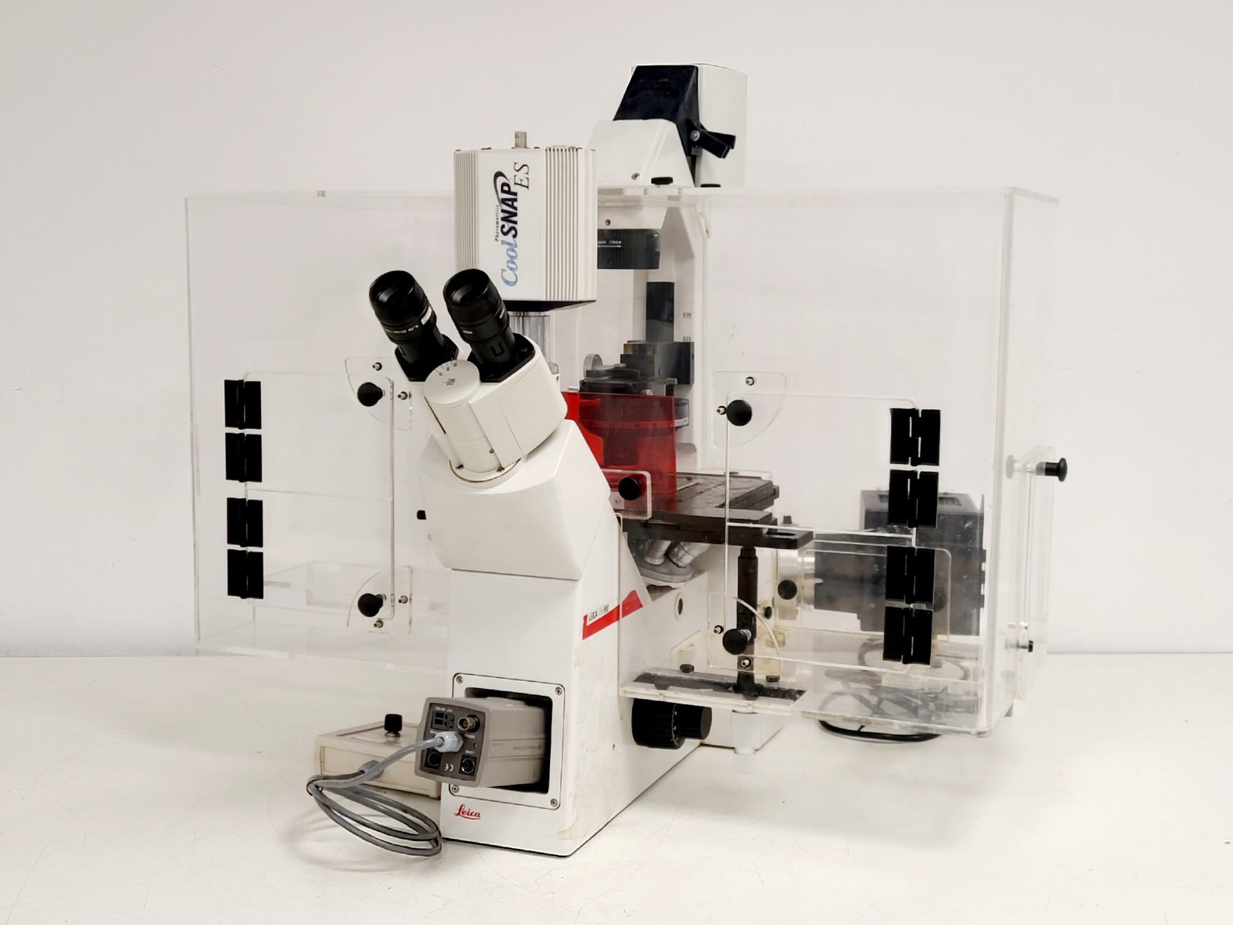 Image of Leica DM IRB Inverted Microscope, Incubation Chamber, EBQ 100 & Hot Air Blower