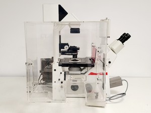 Thumbnail image of Leica DM IRB Inverted Microscope, Incubation Chamber, EBQ 100 & Hot Air Blower
