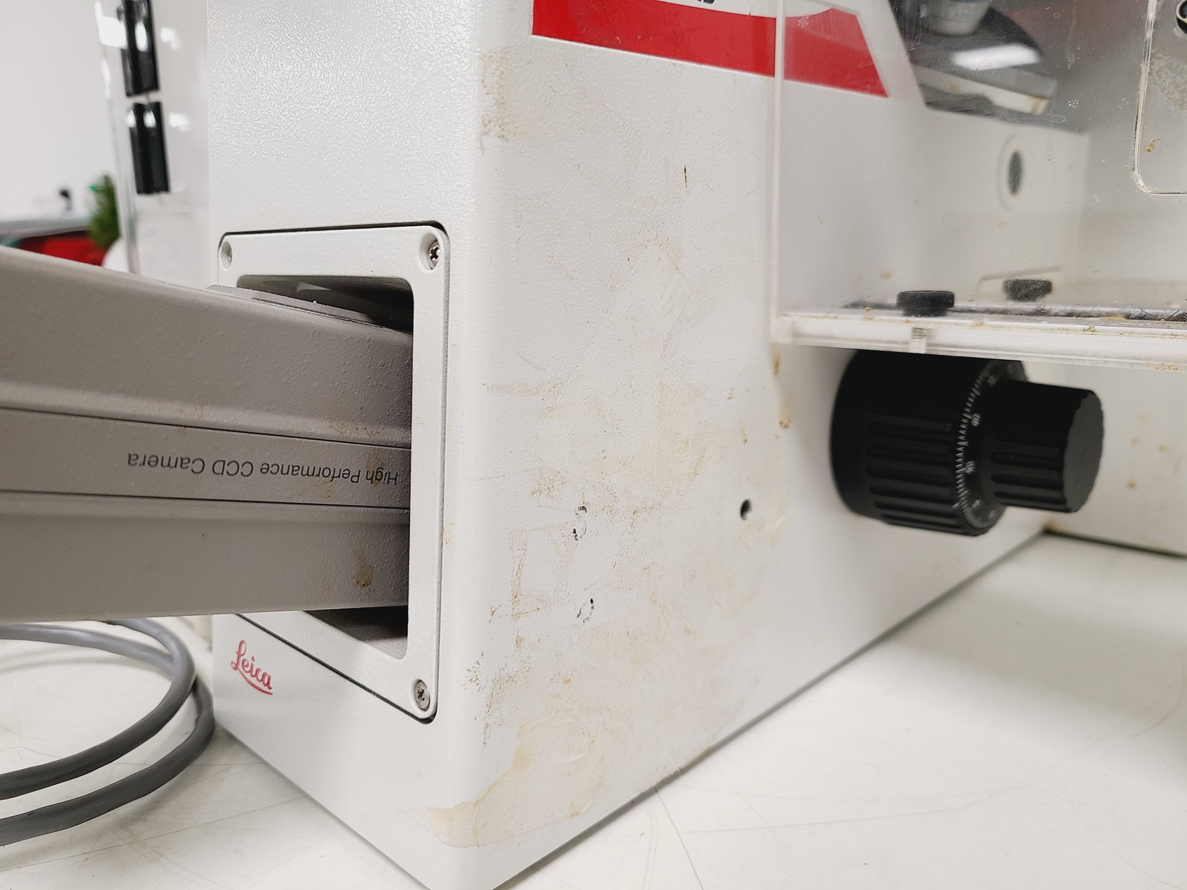 Image of Leica DM IRB Inverted Microscope, Incubation Chamber, EBQ 100 & Hot Air Blower