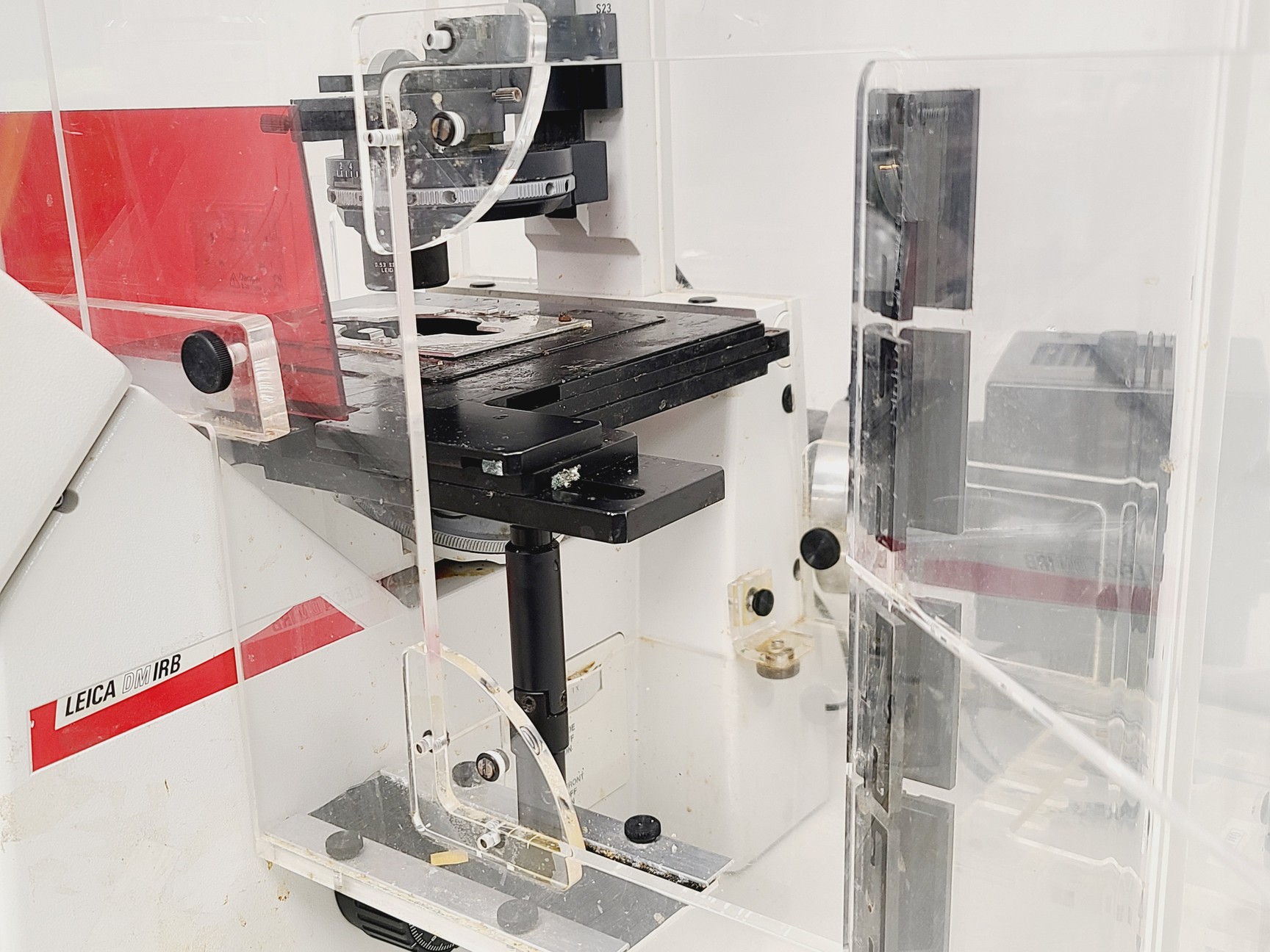 Image of Leica DM IRB Inverted Microscope, Incubation Chamber, EBQ 100 & Hot Air Blower