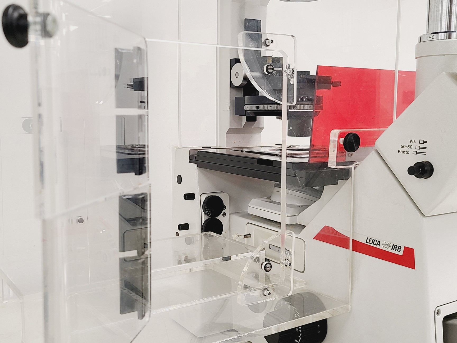 Image of Leica DM IRB Inverted Microscope, Incubation Chamber, EBQ 100 & Hot Air Blower