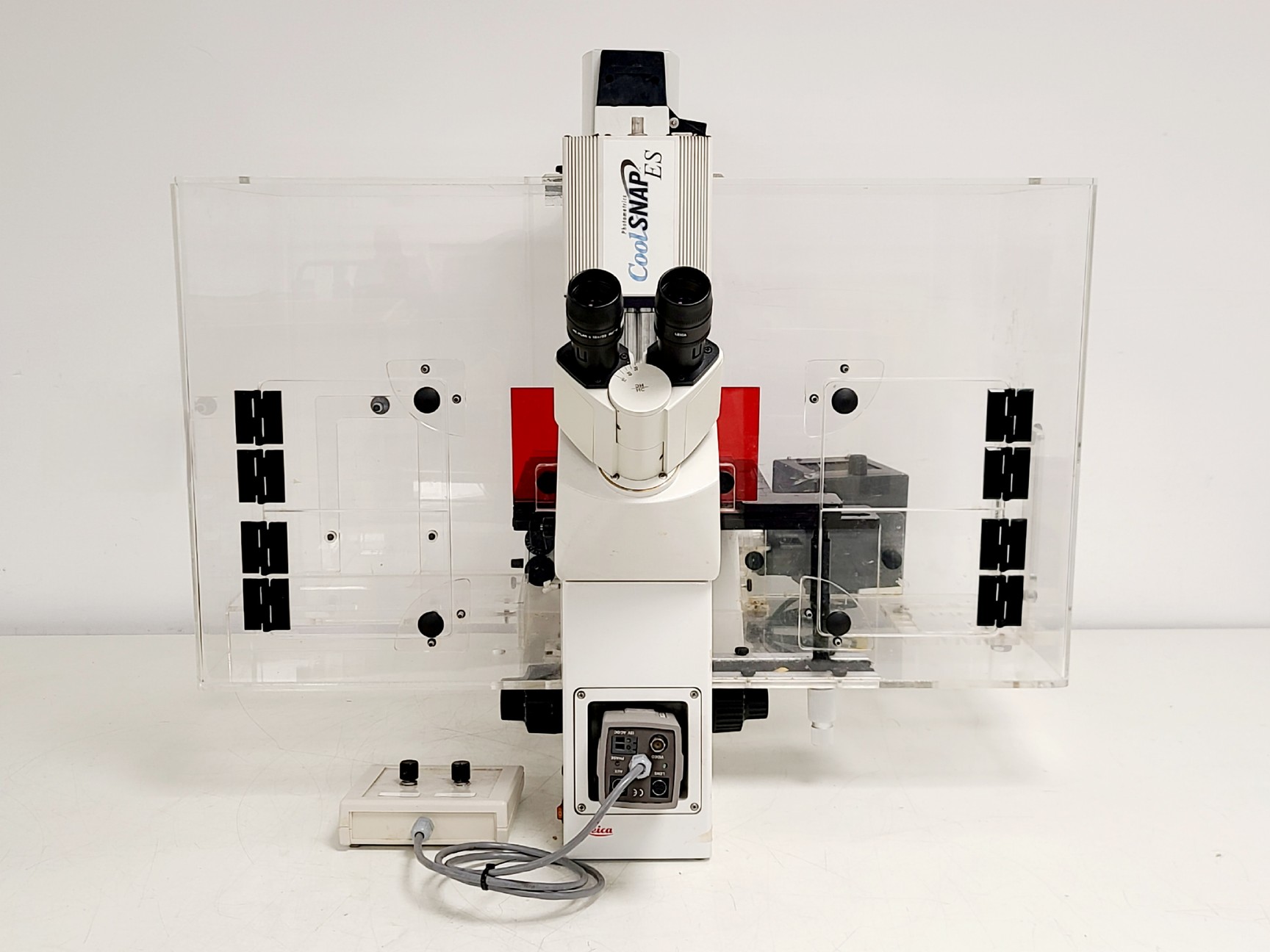 Image of Leica DM IRB Inverted Microscope, Incubation Chamber, EBQ 100 & Hot Air Blower