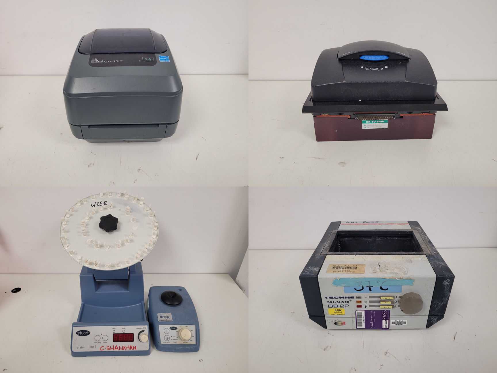 Image of Mixed Job Lot of Laboratory Equipment - Fisher Scientific, Jenway, Grant, Techne