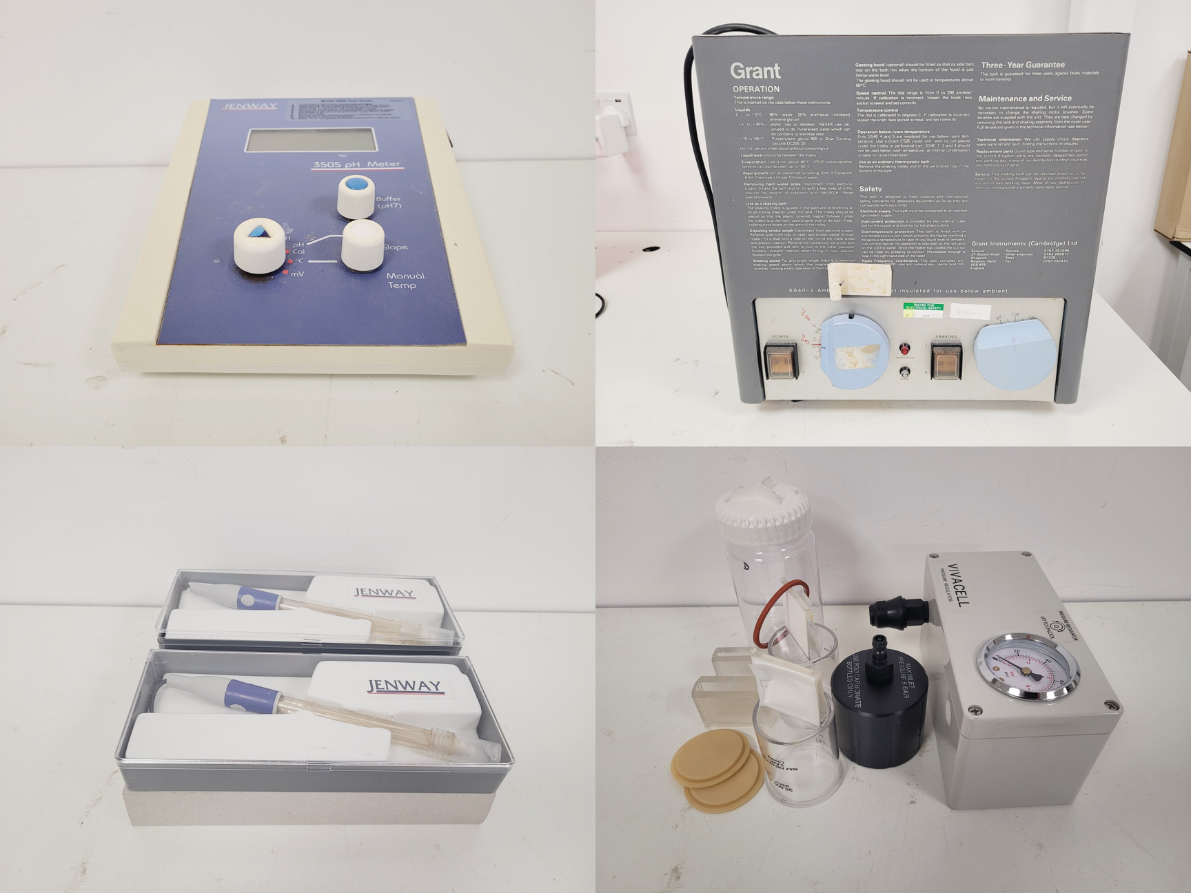 Image of Mixed Job Lot of Laboratory Equipment - Fisher Scientific, Jenway, Grant, Techne