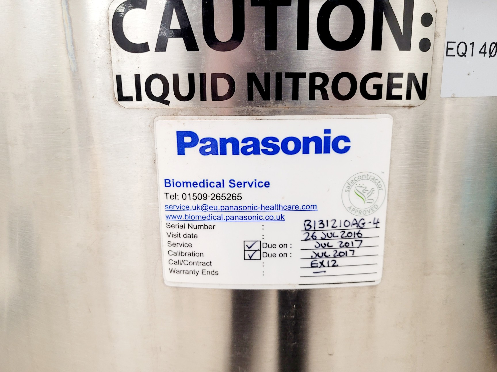 Image of CBS Isolthermal V1500-AB Series LN2 Cryo-Storage Vessel