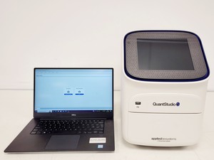 Image of Applied Biosystems QuantStudio 5 RT-PCR 96-Well 2020 0.1mL Block W/ Dell Laptop