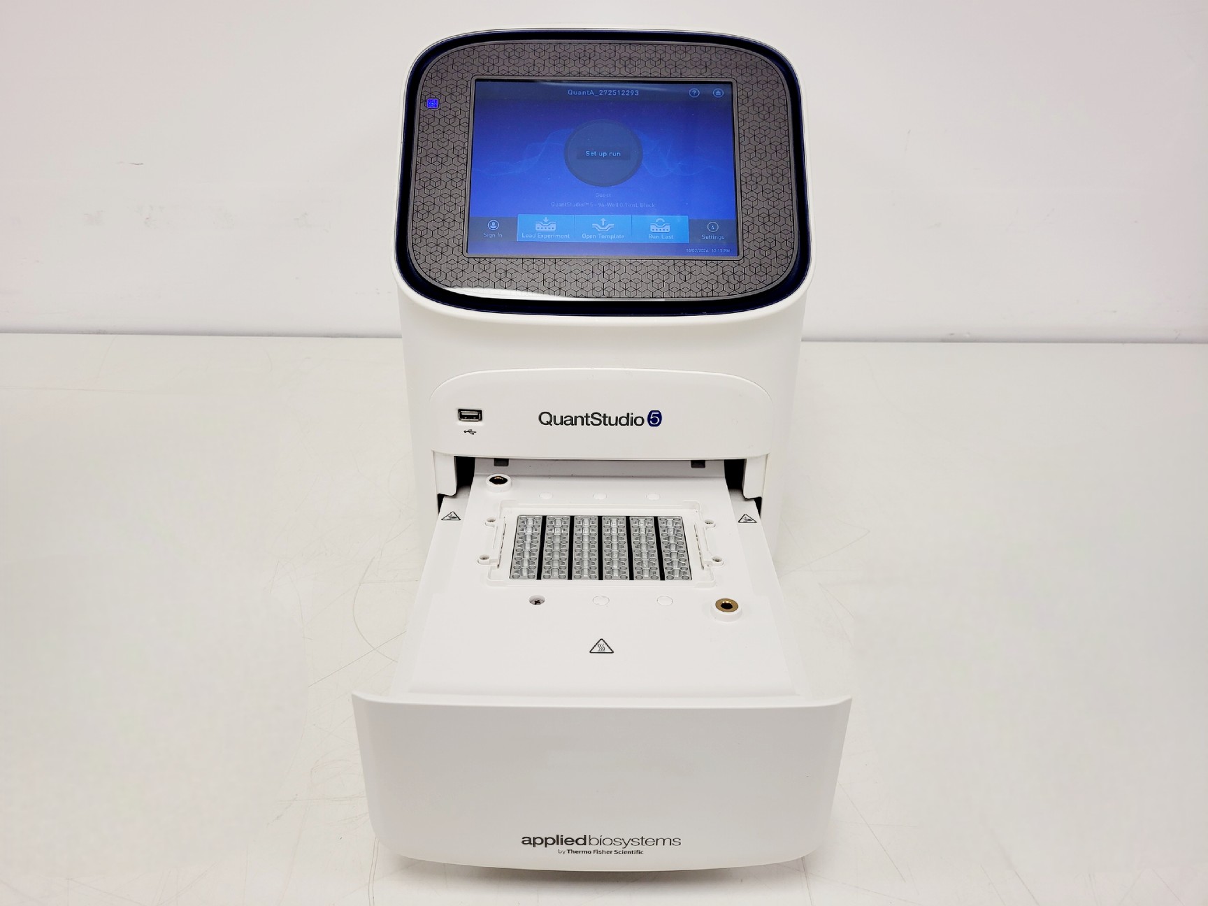 Image of Applied Biosystems QuantStudio 5 RT-PCR 96-Well 2020 0.1mL Block W/ Dell Laptop
