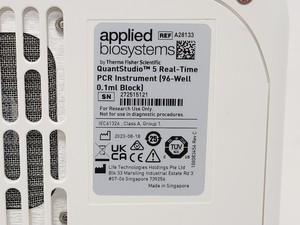 Thumbnail image of Applied Biosystems QuantStudio 5 RT-PCR 96-Well 2023 0.1mL Block Lab