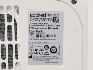 Thumbnail image of Applied Biosystems QuantStudio 5 2023 RT-PCR 96-Well 0.1mL Block