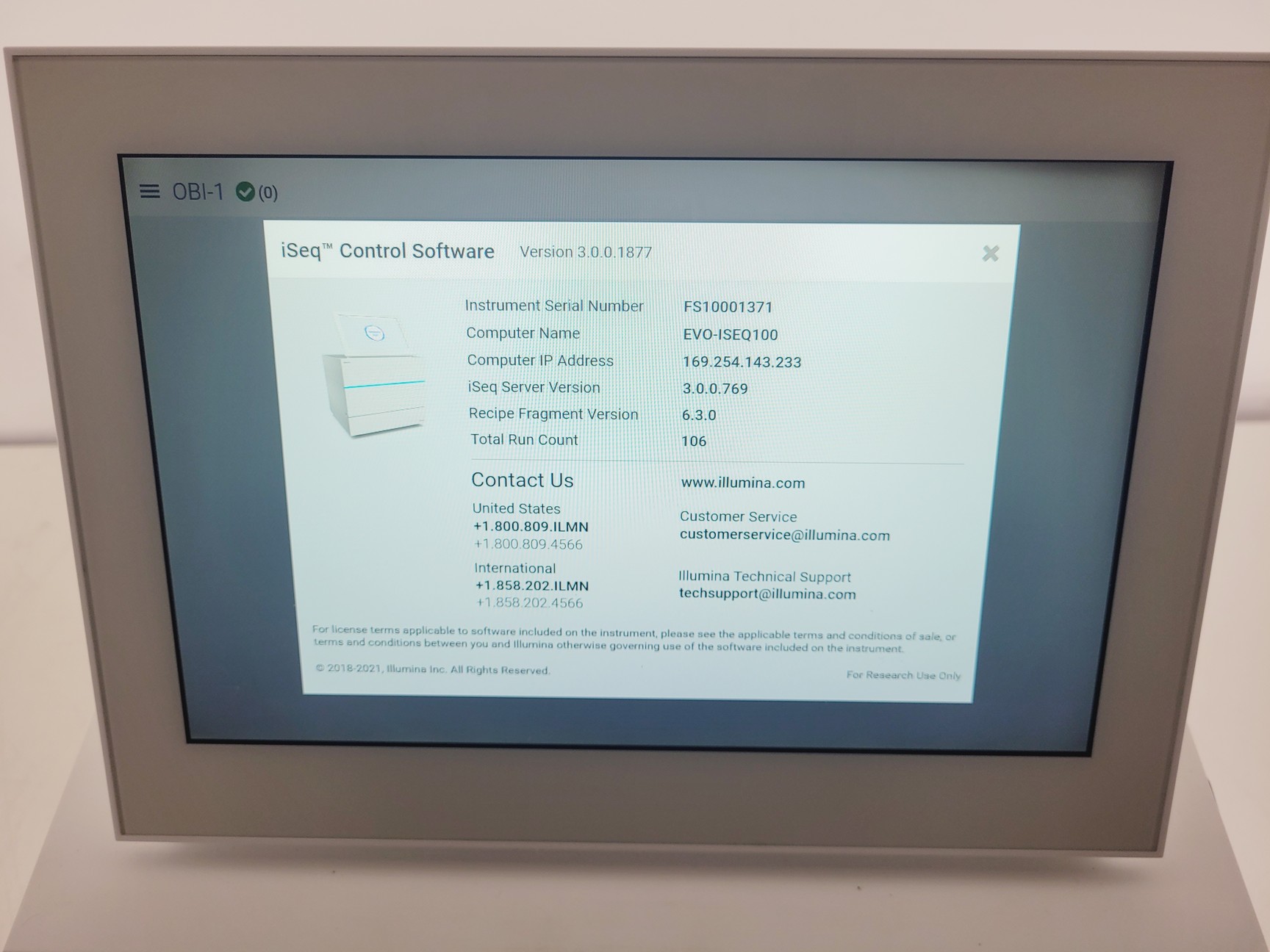 Image of Ilumina iSeq 100 Sequencing System 2020 DNA Sequencer Lab