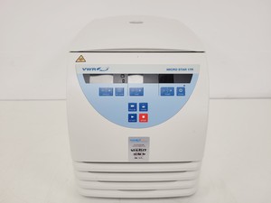 Thumbnail image of VWR Micro Star 17R Benchtop Centrifuge w/ 75003423 Rotor 1480 RPM Lab