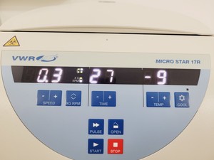 Thumbnail image of VWR Micro Star 17R Benchtop Centrifuge w/ 75003423 Rotor 1480 RPM Lab