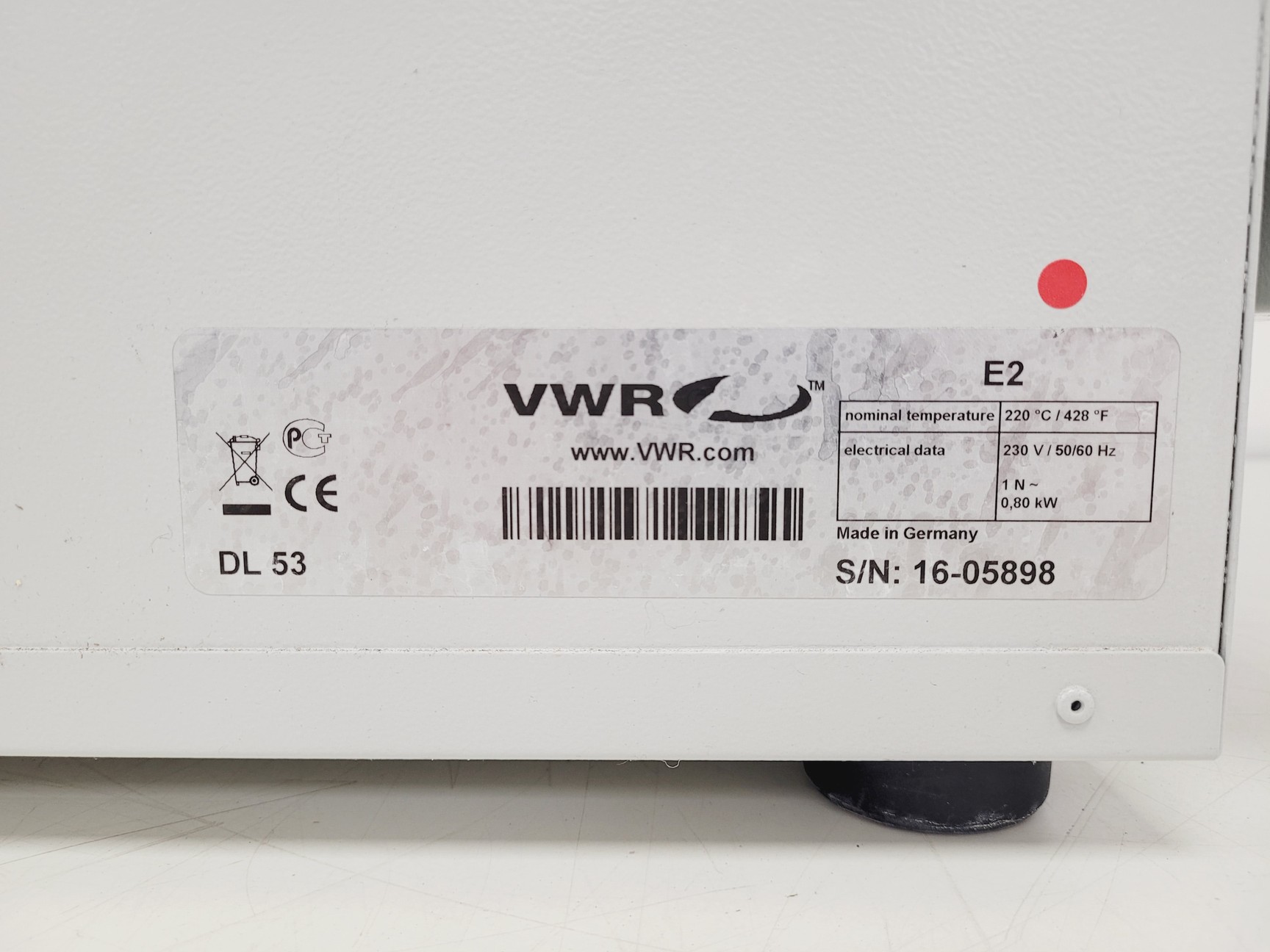 Image of VWR DL 53 Dry-Line Drying Oven 63x68x60 cm Lab