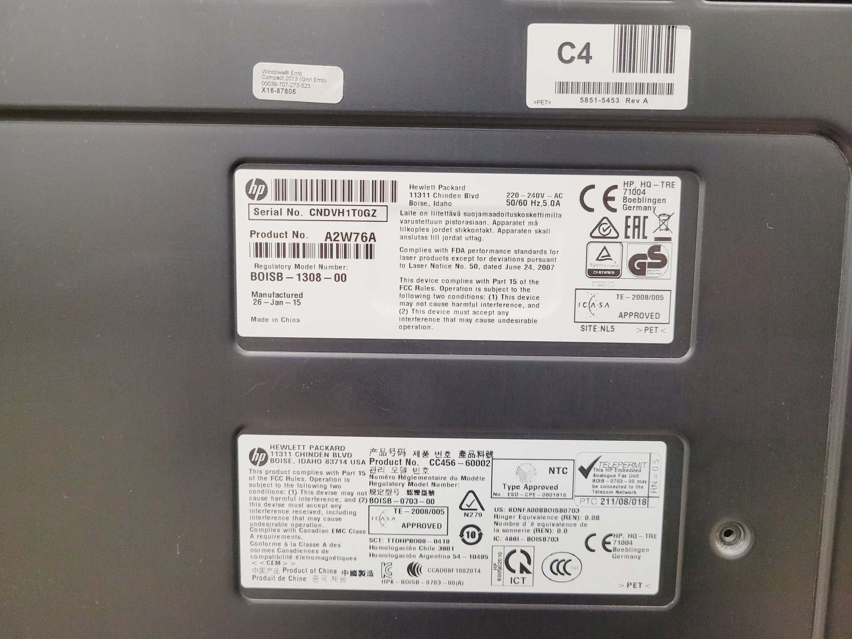 Image of HP Colour Laser Jet Flow MFP M880 Series Printer