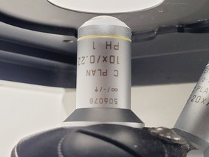 Thumbnail image of Leica DMIL 090-131-00.1 Microscope w/ 3 Objectives
