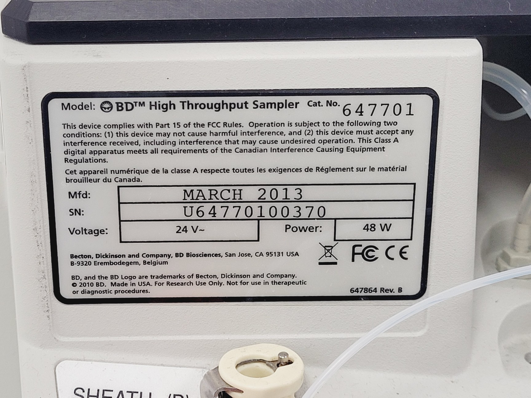 Image of BD Biosciences HTS High Throughput Sampler Lab
