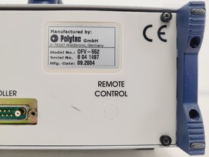 Thumbnail image of Polytec OFV-5000 Vibrometer Controller W/ Polytec OFV-55v Fiber Vibrometer