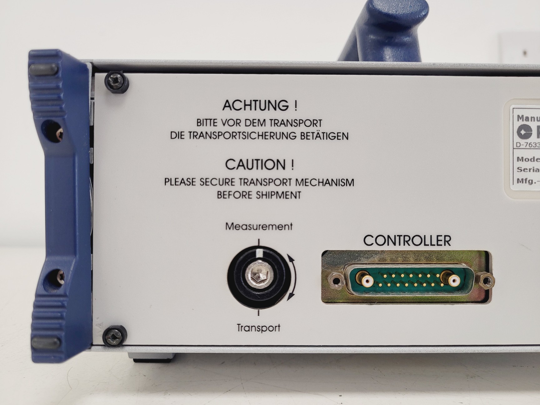 Image of Polytec OFV-5000 Vibrometer Controller W/ Polytec OFV-55v Fiber Vibrometer