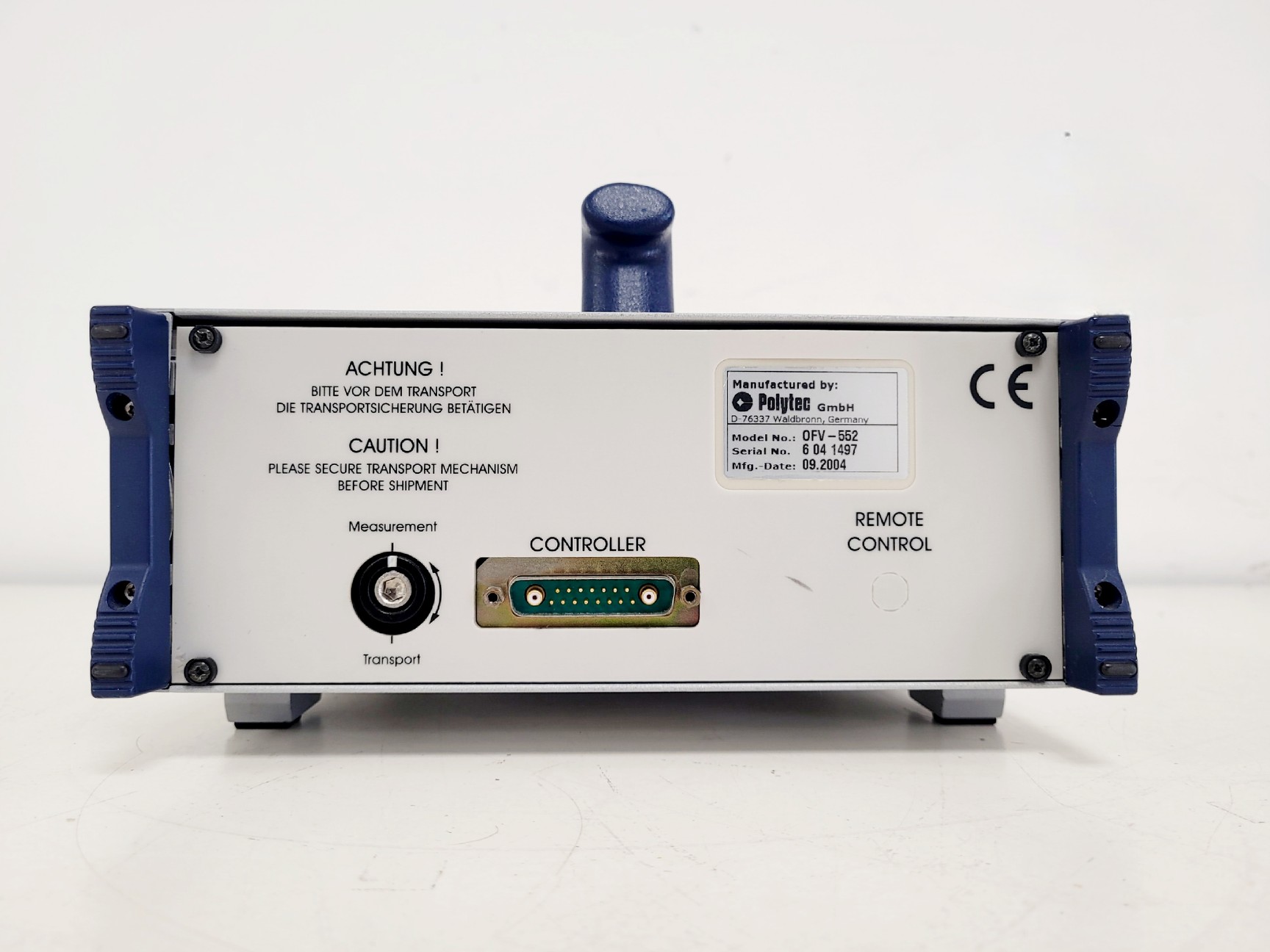 Image of Polytec OFV-5000 Vibrometer Controller W/ Polytec OFV-55v Fiber Vibrometer