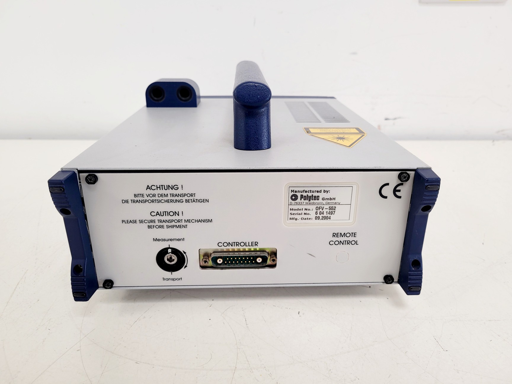 Image of Polytec OFV-5000 Vibrometer Controller W/ Polytec OFV-55v Fiber Vibrometer